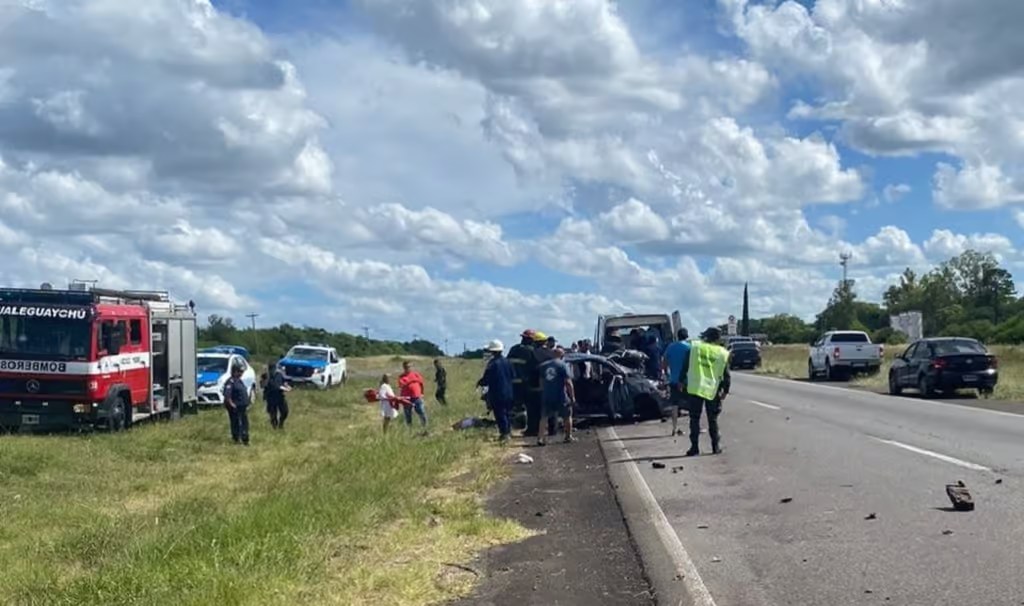 La fallecida en el accidente de Ruta 14 era la madre de los tres menores que viajaban en el vehículo