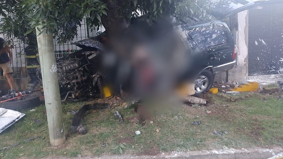 Tres delincuentes murieron tras robar una camioneta en Quilmes y chocar contra un árbol