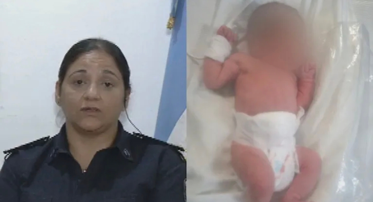 El dramático relato de la policía que rescató a la beba abandonada en un tacho de basura en San Martin
