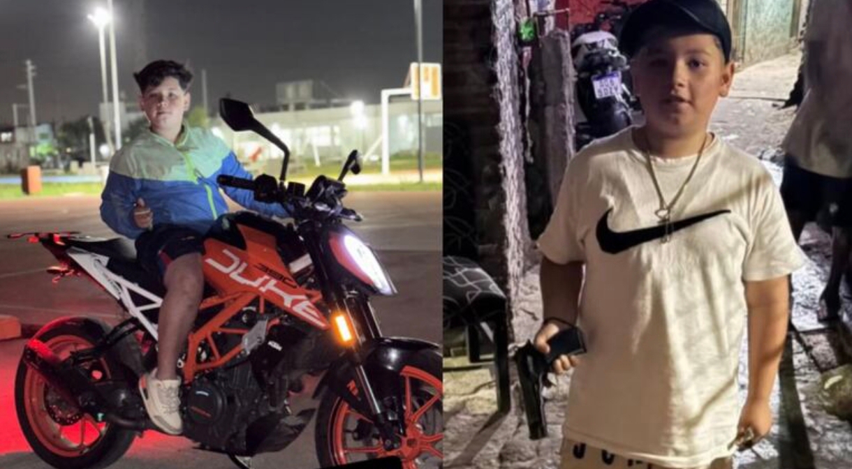 Las polémicas fotos con las que despidieron al nene de 12 años que murió en un enfrentamiento con la Policía