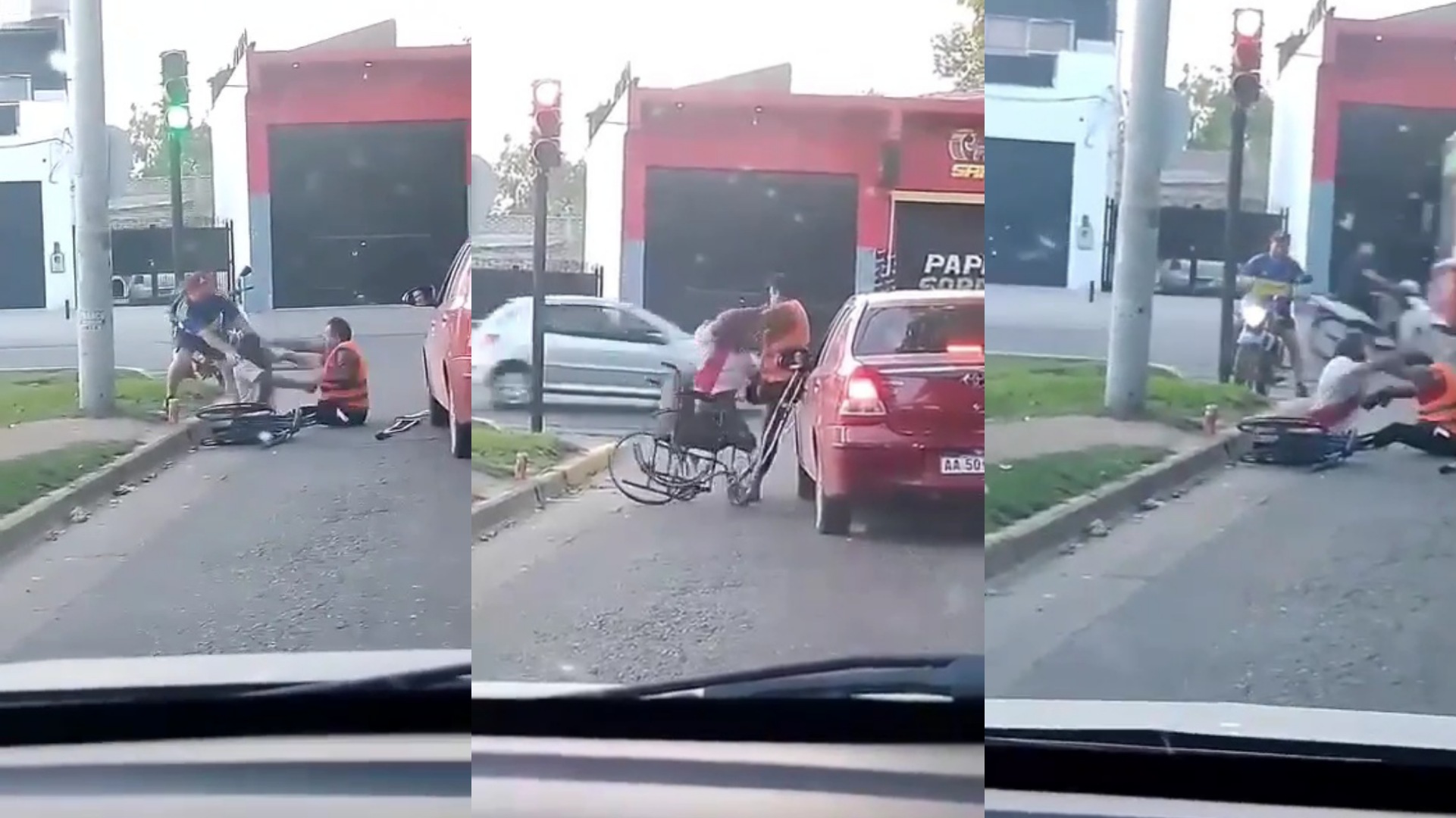 Pelea viral en Tristán Suárez entre dos discapacitados: el video y la historia