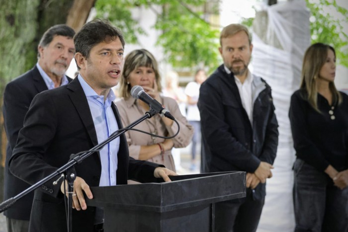 Kicillof y Gastón Granados inauguró el nuevo edificio de la Escuela Secundaria N°8 de Ezeiza