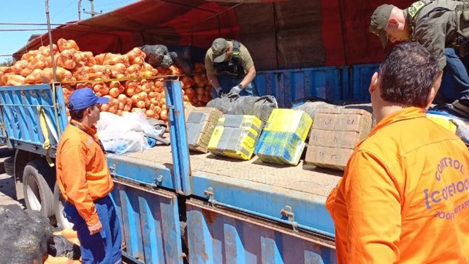 Salta: incautaron un cargamento récord de 861 kilos de cocaína ocultos en zapallos