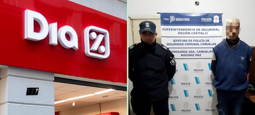 Detuvieron a un ladrón que robo al supermercado Día% de Máximo Paz