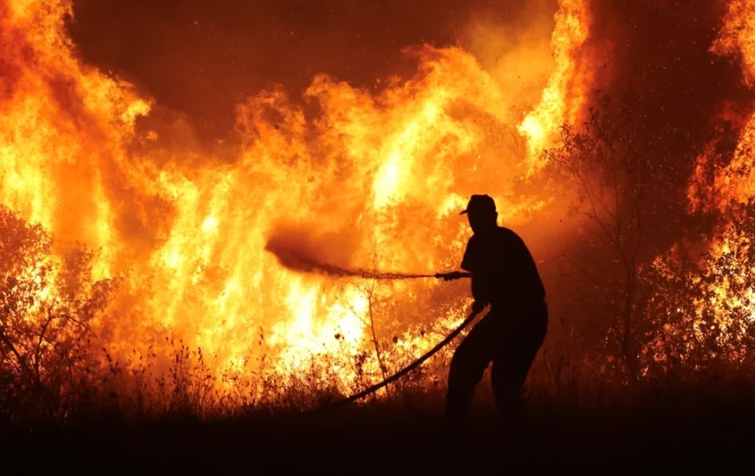 Grecia en llamas: bomberos y protección civil continúan combatiendo los incendios que arrasan el interior del país