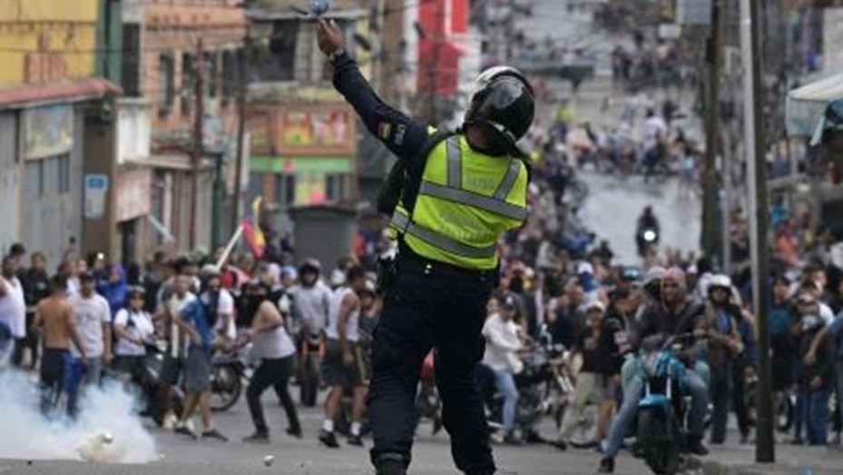 Venezuela: corridas y gases lacrimógenos durante las protestas contra la reelección de Maduro