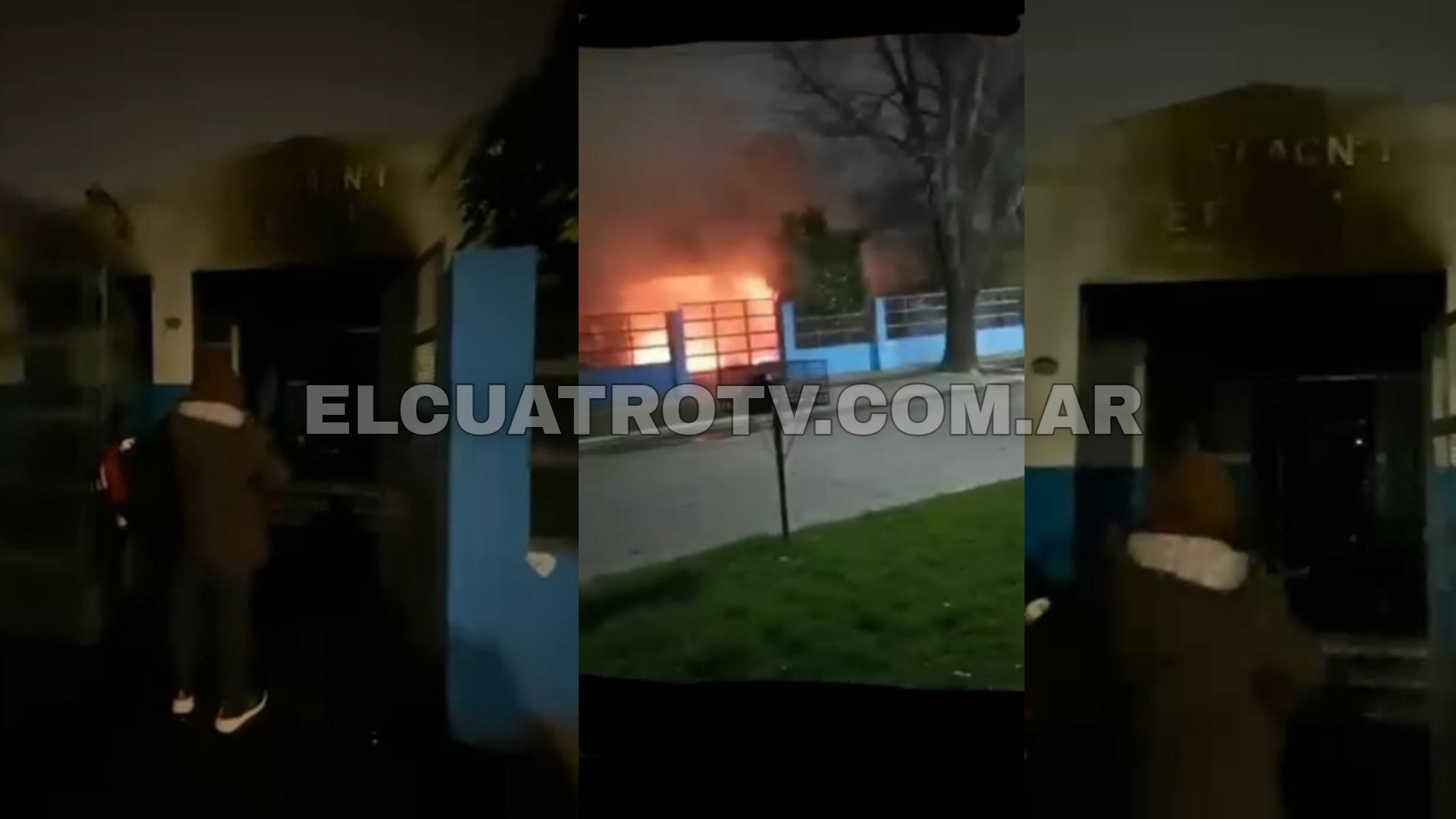 Un incendio destruyó parte de una escuela de Llavallol