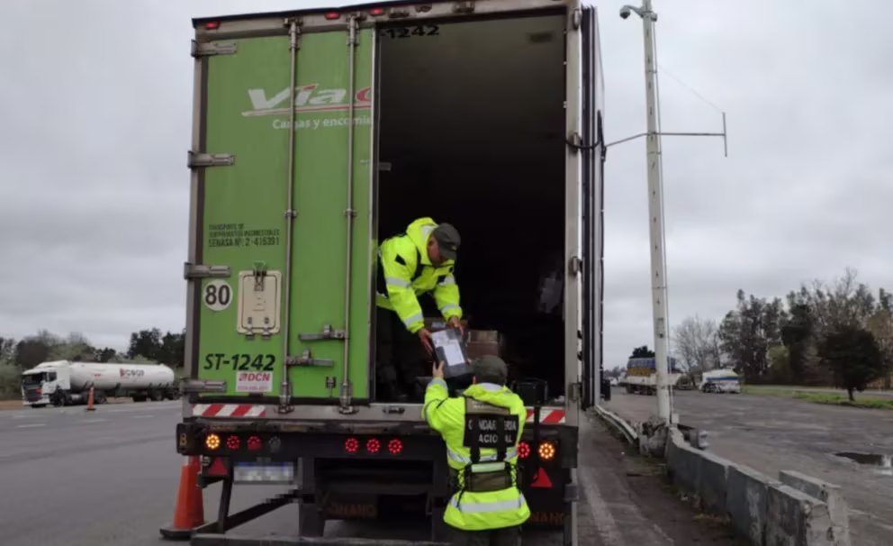 Gendarmería Nacional secuestró municiones ocultas en un camión