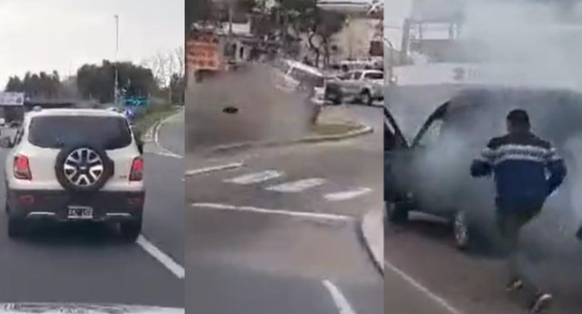 Impresionante persecución policial en Panamericana: choque y detenidos en una secuencia de película