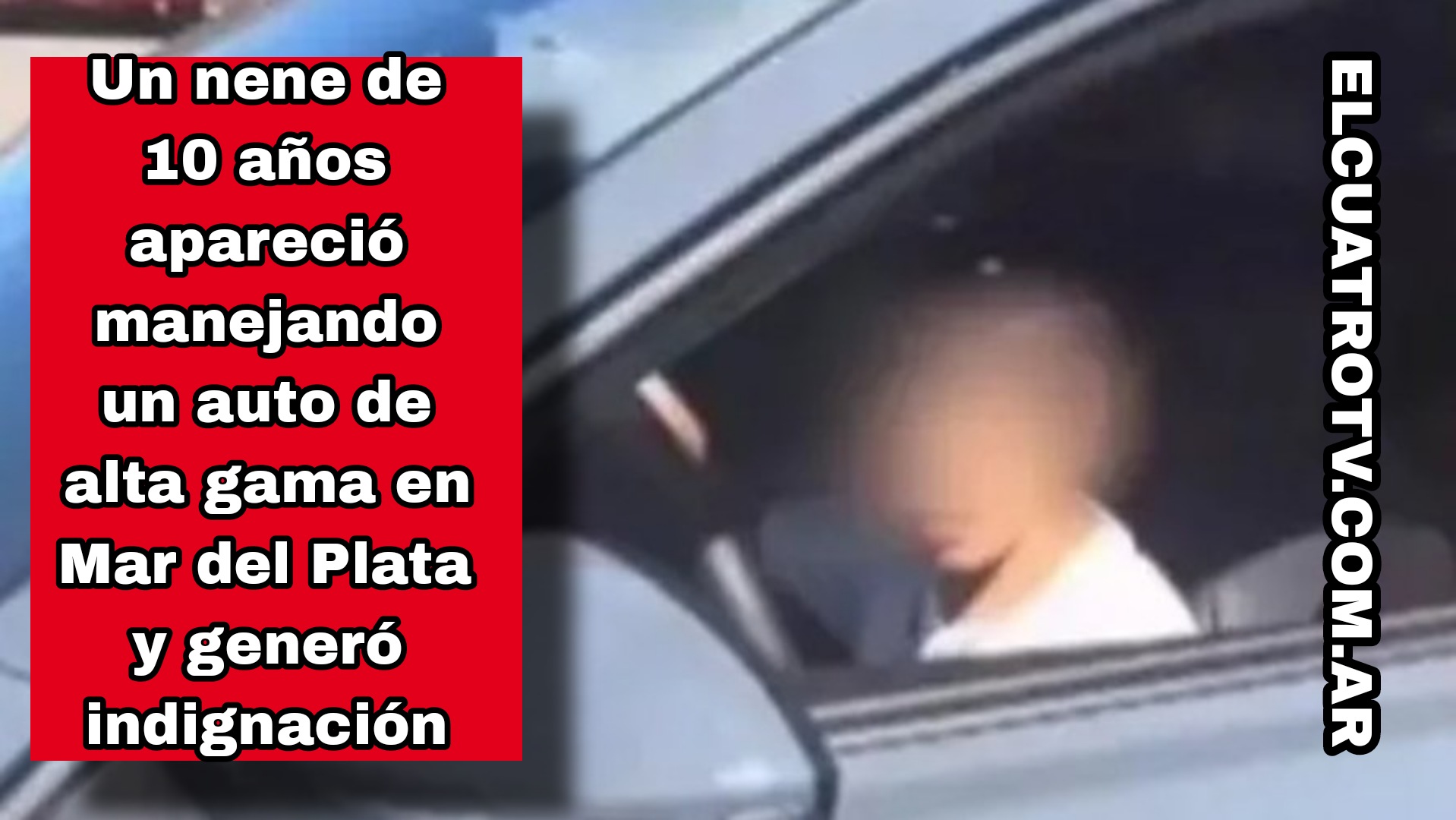 Un nene de 10 años apareció manejando un auto de alta gama en Mar del Plata y generó indignación