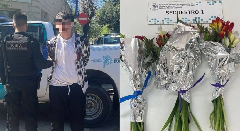 Un adolescente robó flores para regalárselas a su novia y terminó preso: tuvieron que llamar a sus padres