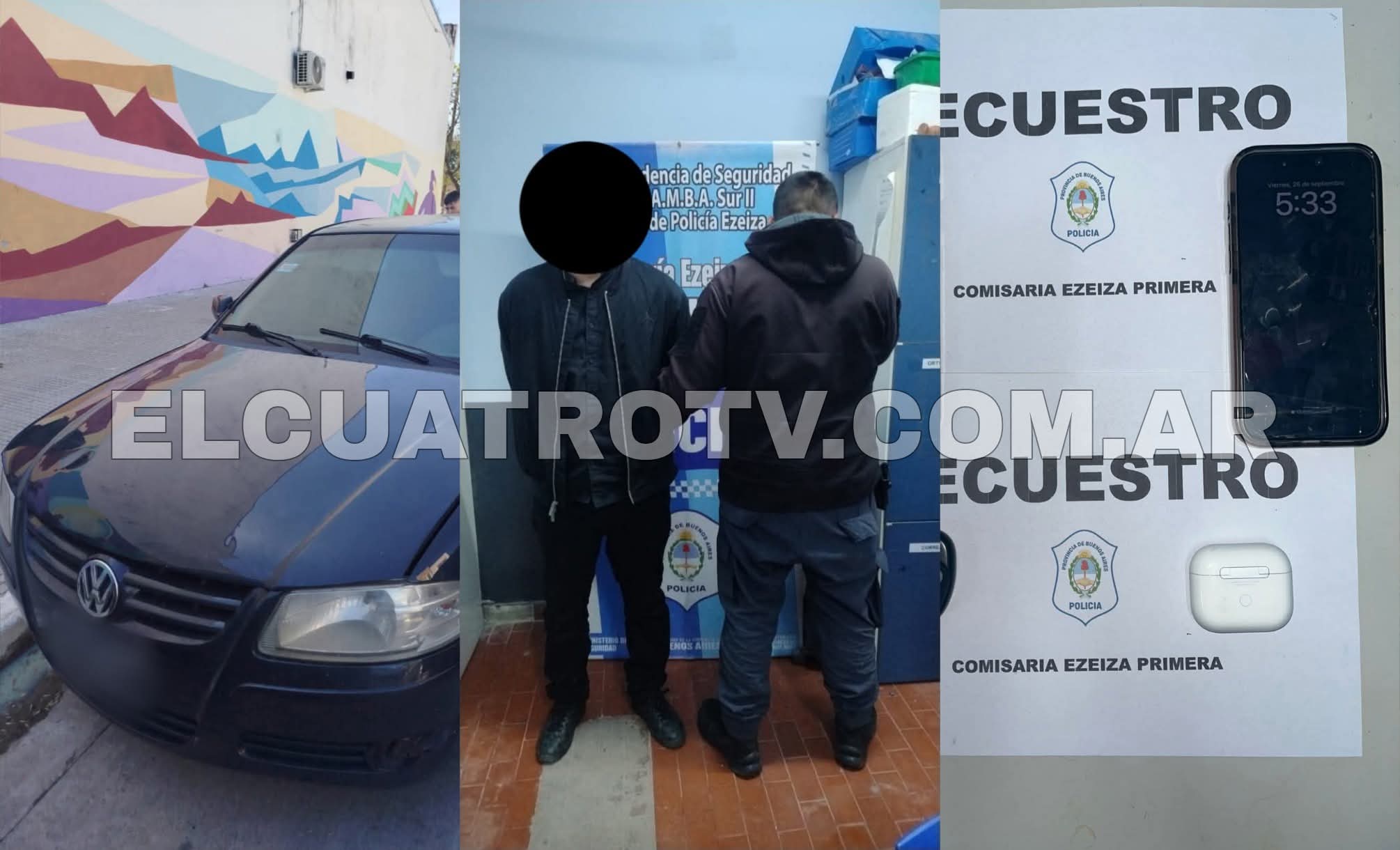 Detienen a un hombre imputado por sustracción de celulares con uso de inhibidor en Ezeiza