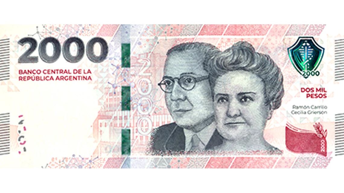 El Banco Central lanzó un nuevo billete de $2.000 con más medidas de seguridad