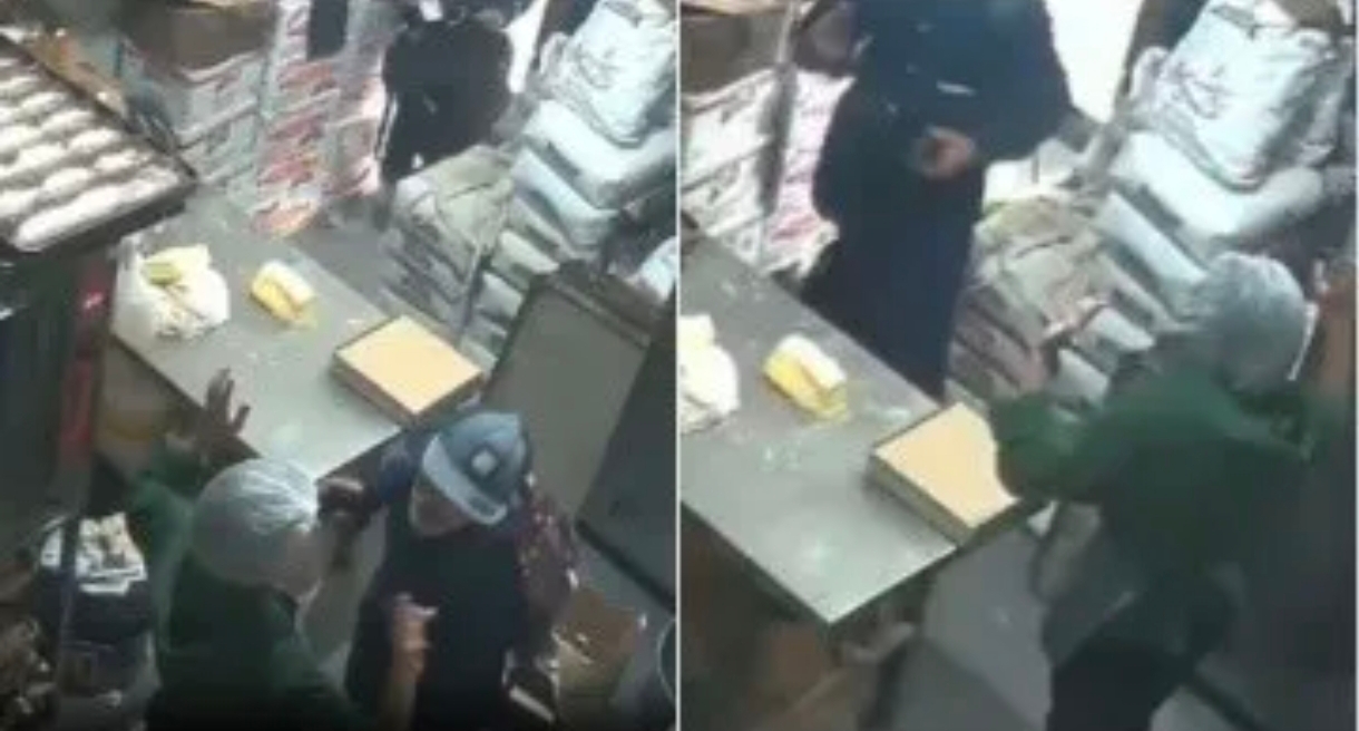 Brutal robo! Así delincuentes amenazaron armados a empleados de una panadería, se llevaron dinero y dos roscas de Reyes