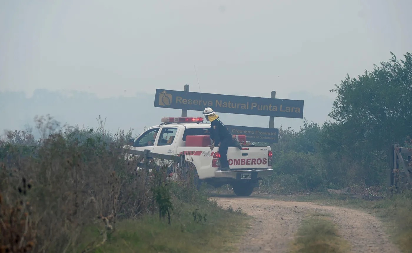 Aseguran que el incendio en la Reserva Natural de Punta Lara está controlado