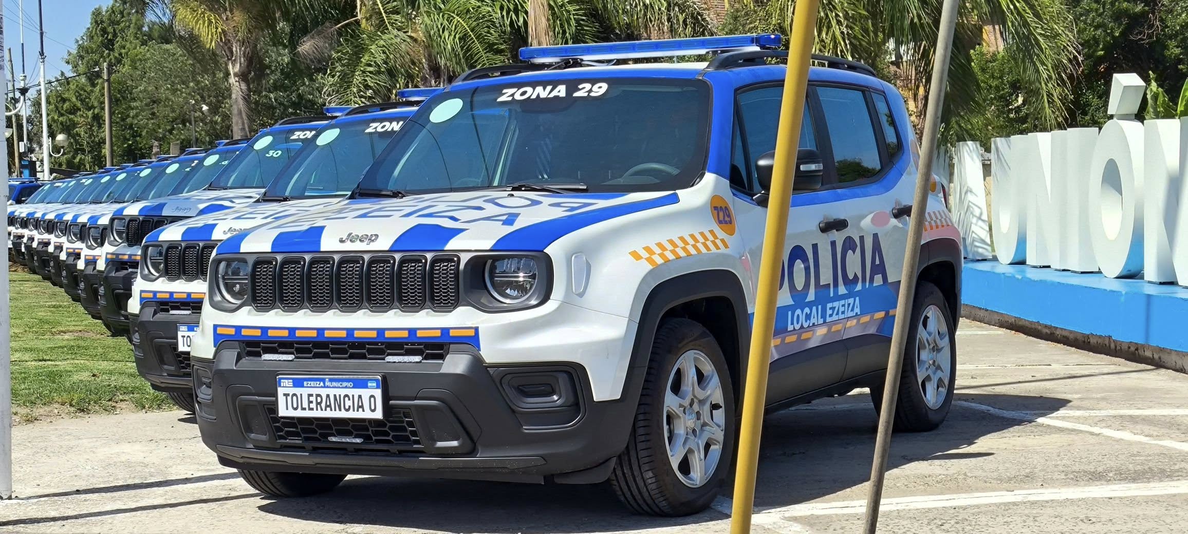 El Municipio de Ezeiza incorporó 30 patrulleros nuevos para la policía local