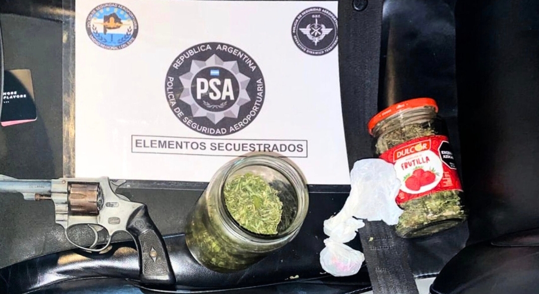 Siete detenidos con droga y armas. Tres son menores. En la Autopista Ezeiza Cañuelas