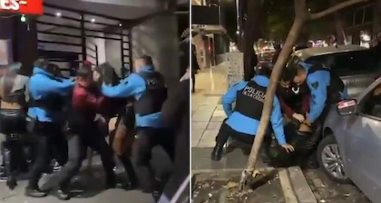 Video: una mujer trans le pegó un cachetazo a un policía de la Ciudad y terminó detenida
