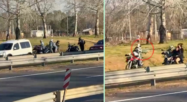 Brutal robo en la Autopista Ezeiza – Cañuelas altura Tristán Suárez