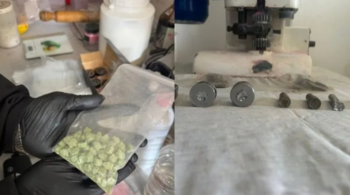 Clausuraron un laboratorio de pastillas de éxtasis y desbarataron a la banda que las vendía