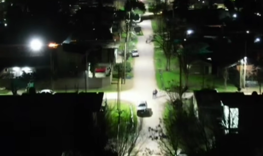 Colocaron luminarias led en el barrio Vista Alegre Tristán Suárez