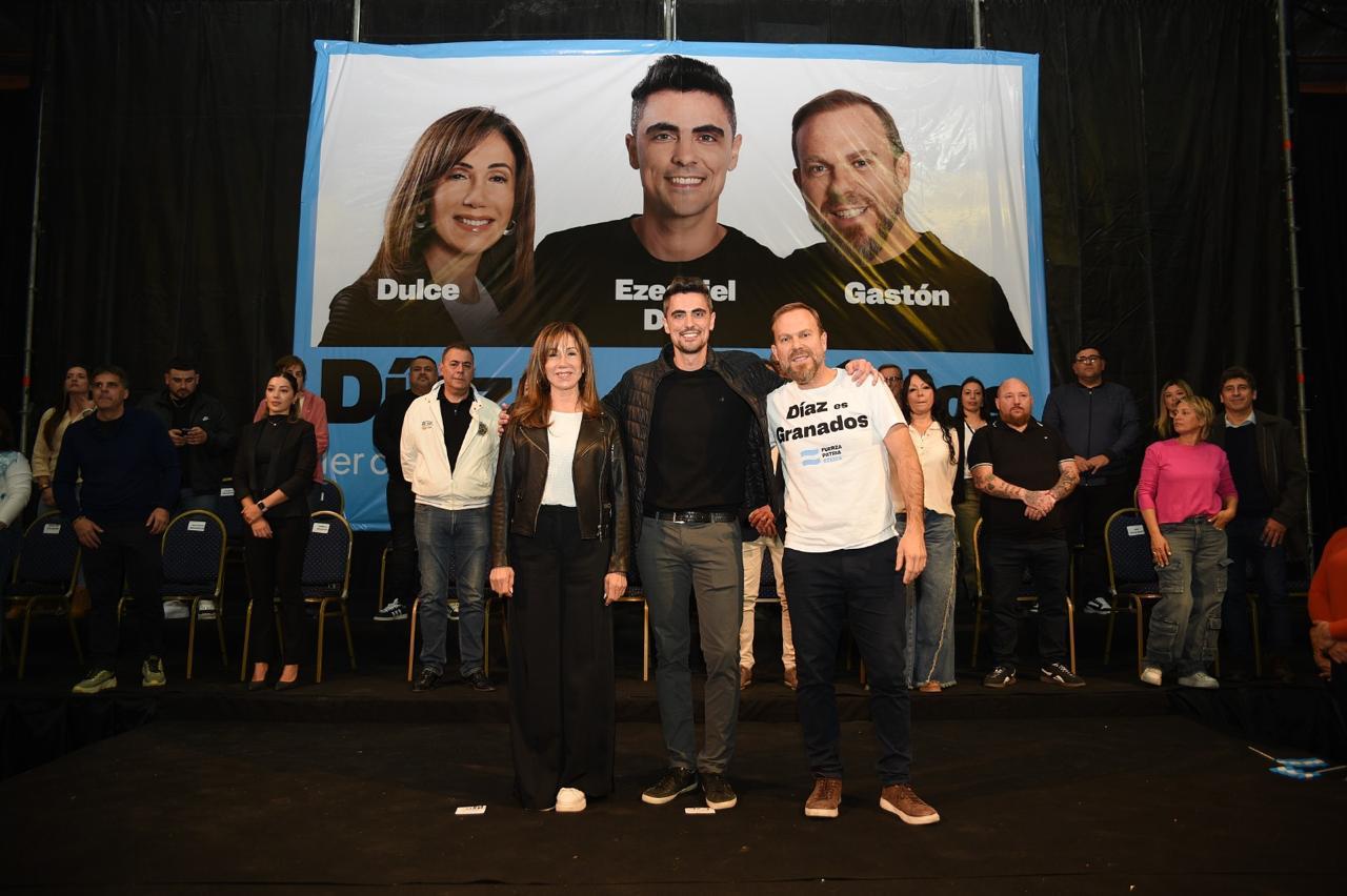 Gastón Granados y Dulce presentaron la lista de concejales de Fuerza Patria liderada por Ezequiel Díaz