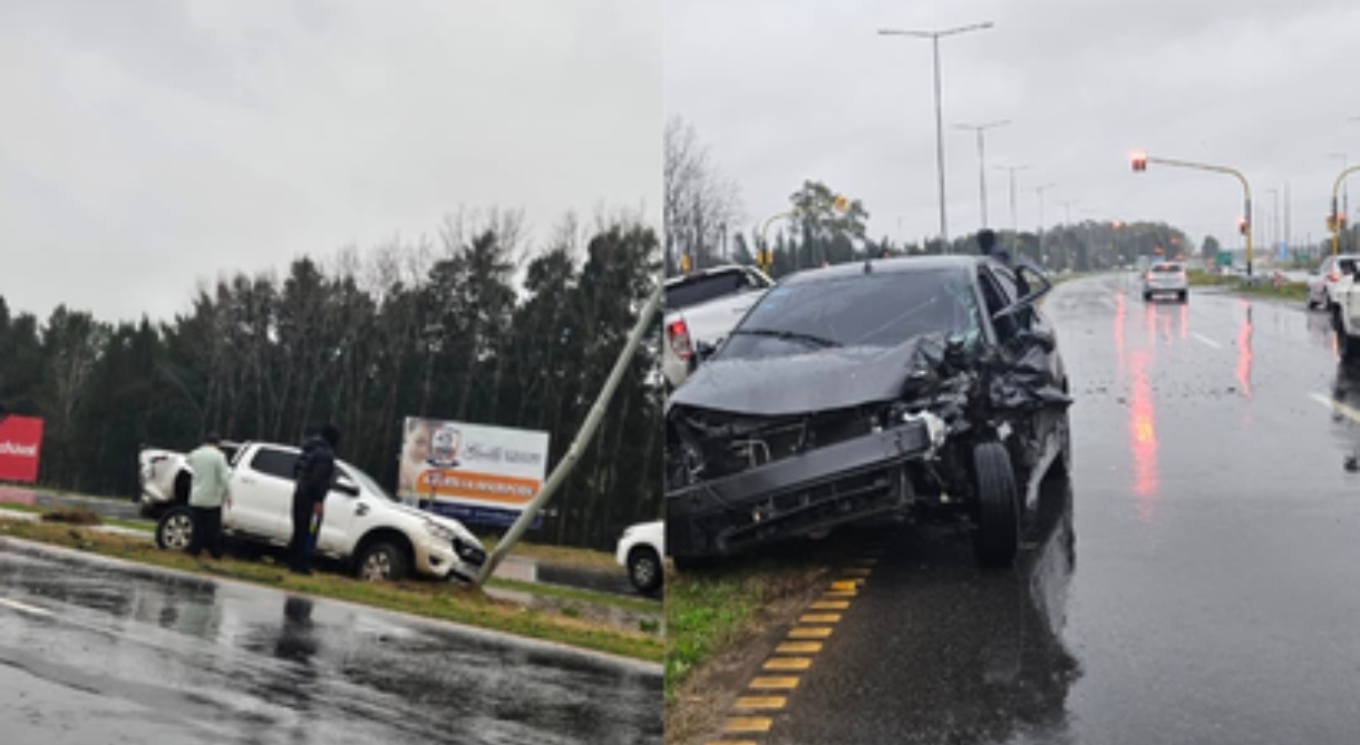 Fuerte choque en la Ruta 58 entre Canning y San Vicente