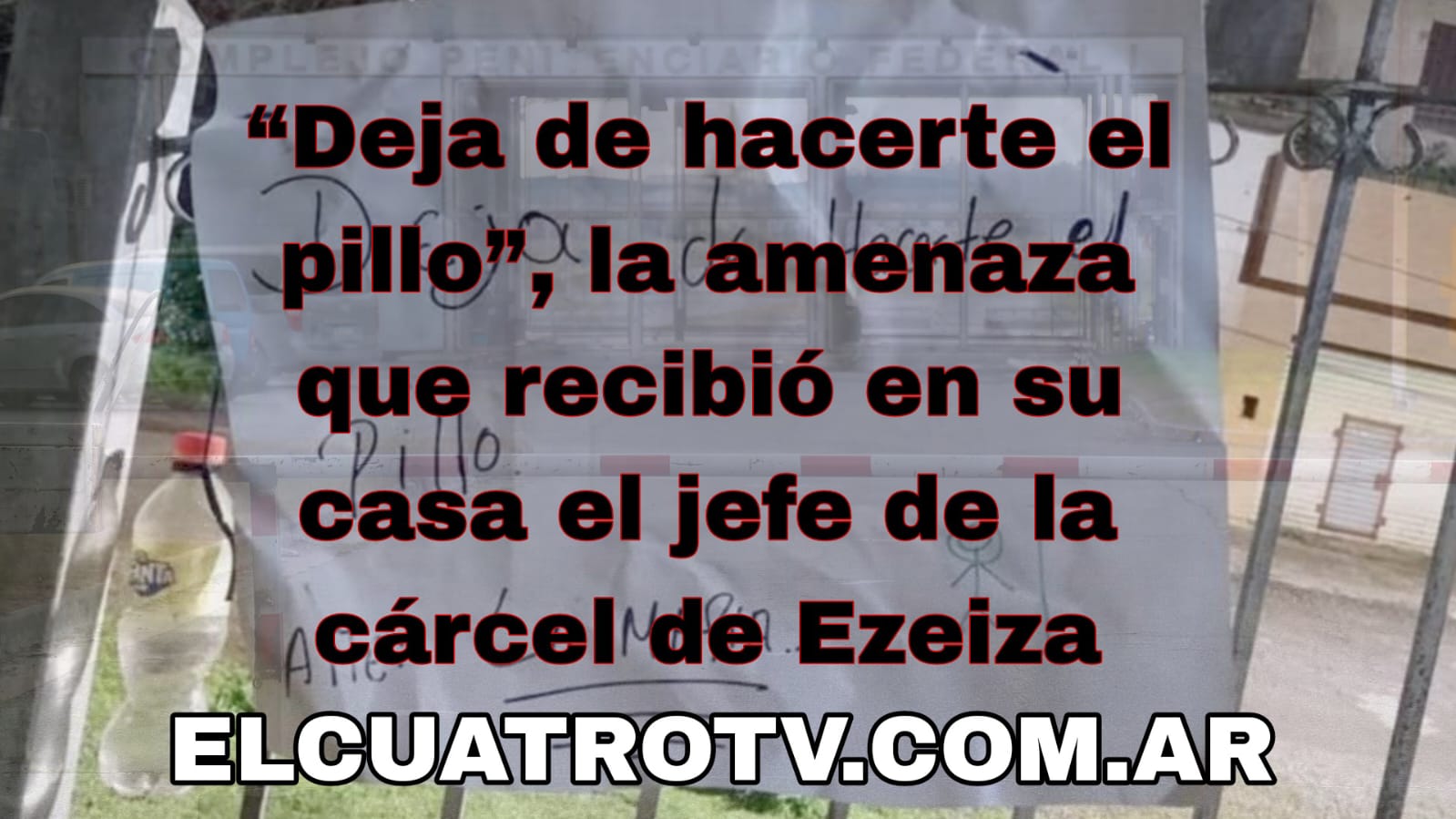 “Deja de hacerte el pillo”, la amenaza que recibió en su casa el jefe de la cárcel de Ezeiza