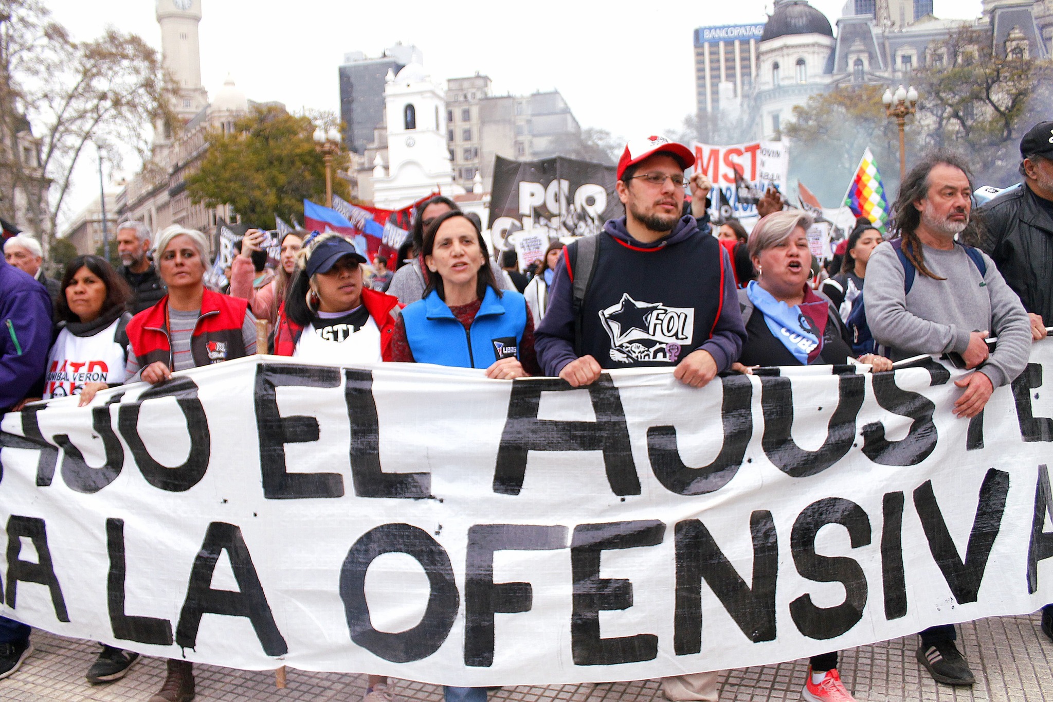 Libres del sur y organizaciones sociales movilizaron contra el ajuste y la derecha