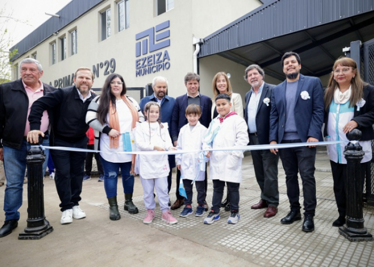 Kicillof y Granados inauguró el nuevo edificio escolar de la Escuela Primaria N°29