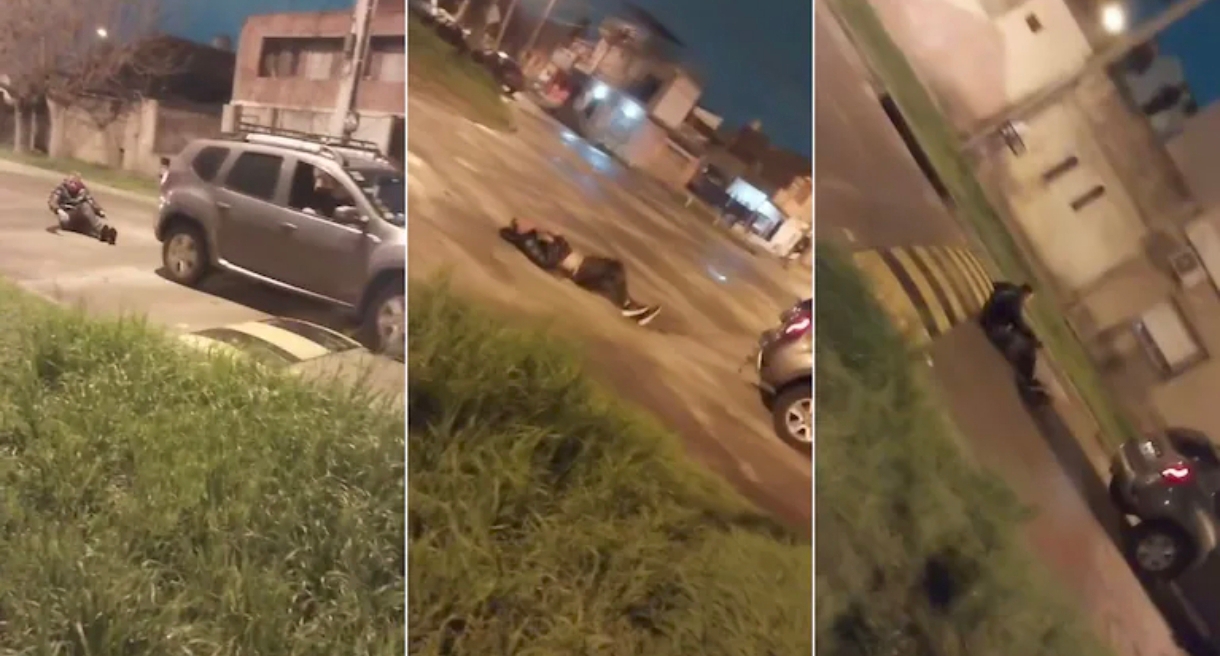 Vecinos ataron a una camioneta y arrastraron por la calle a un hombre acusado de haberle robado a una mujer