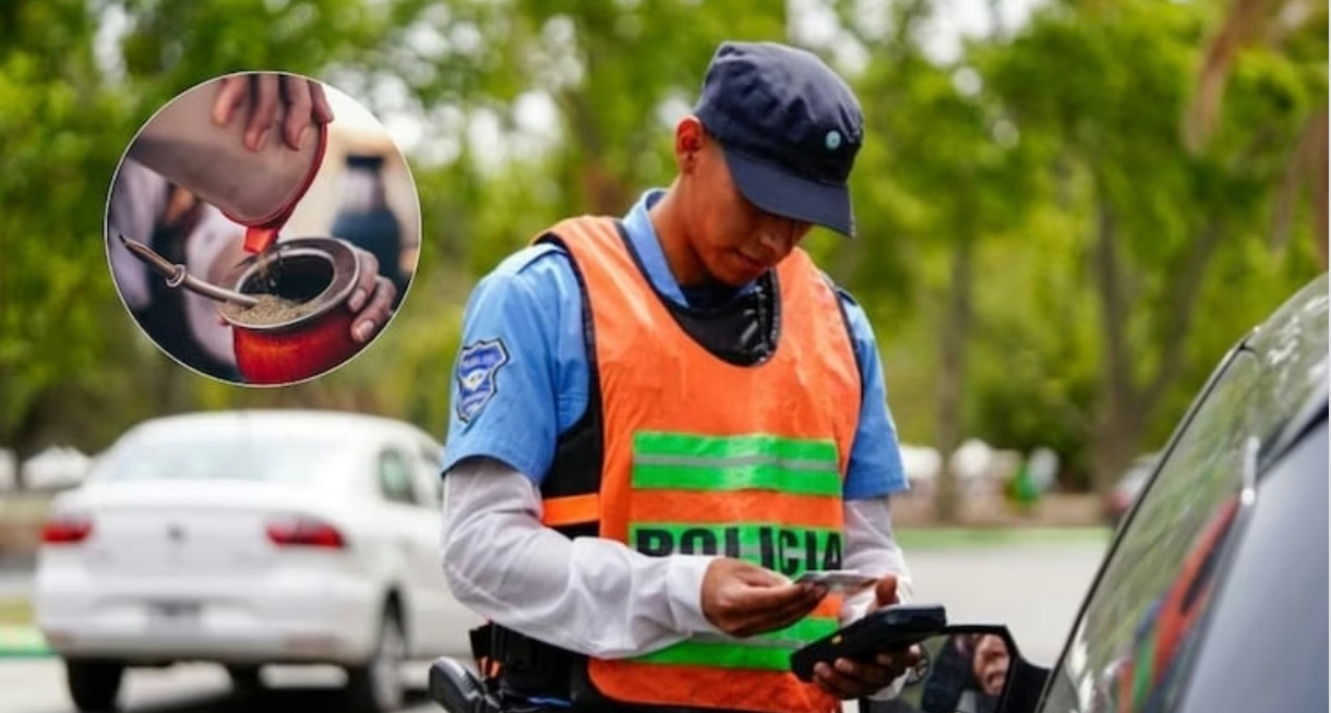 Mendoza: la multa por tomar mate al volante será de hasta $500.000