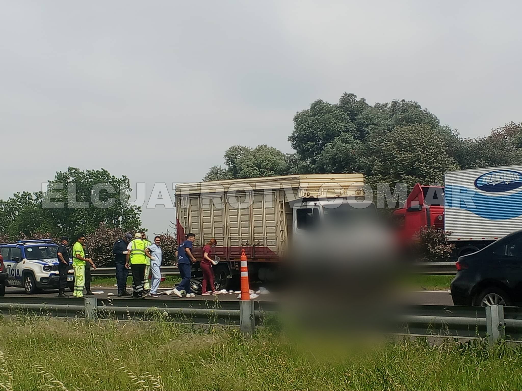 Un motociclista murió tras un accidente vial en la Autopista Ezeiza Cañuelas