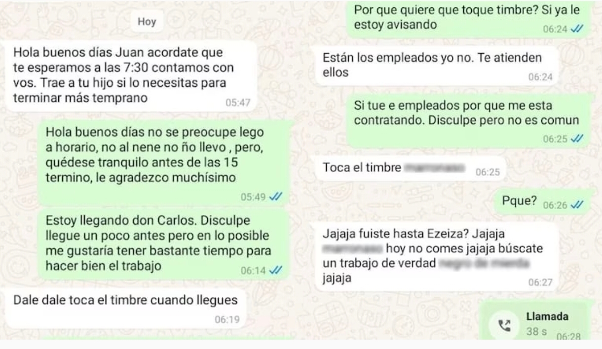 Un albañil viajó a Ezeiza por un trabajo que nunca existió y el relato se hizo viral: “Hoy no comés”